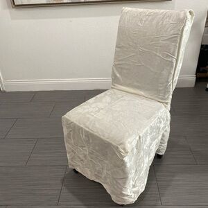 4-Set Elegant Cream Chair Cover